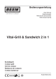 Beem Vital-Grill en Sandwich 2 in 1