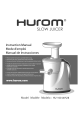 Slow juicer HU-100 S