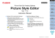 Picture Style Editor - versie 1.14 - MAC